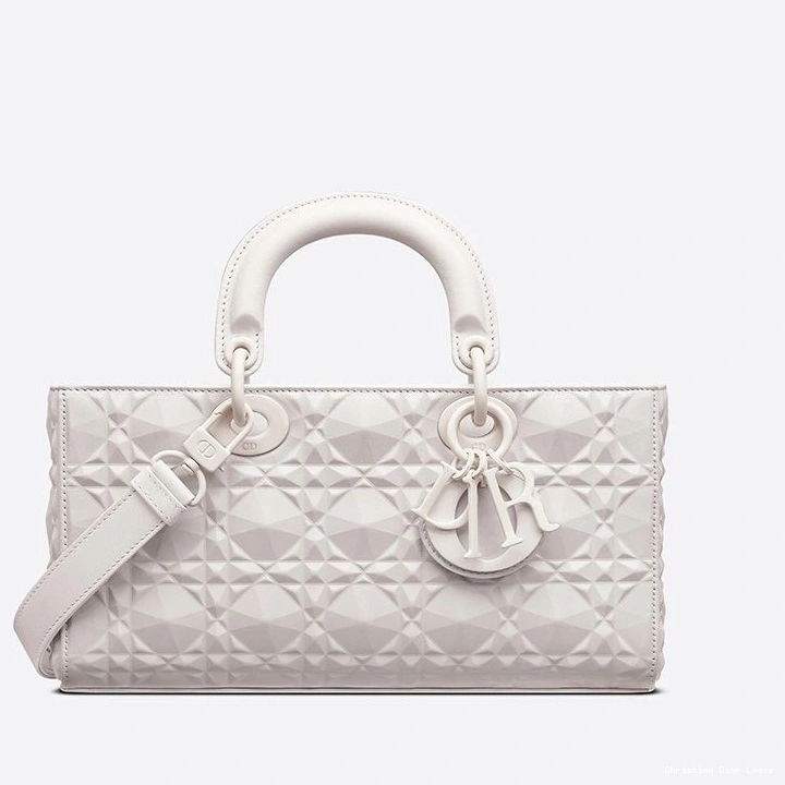 Cheap Motif Calfskin White Ultramatte with Diamond Medium Cannage Bag D-Joy Lady 0727 Luxury